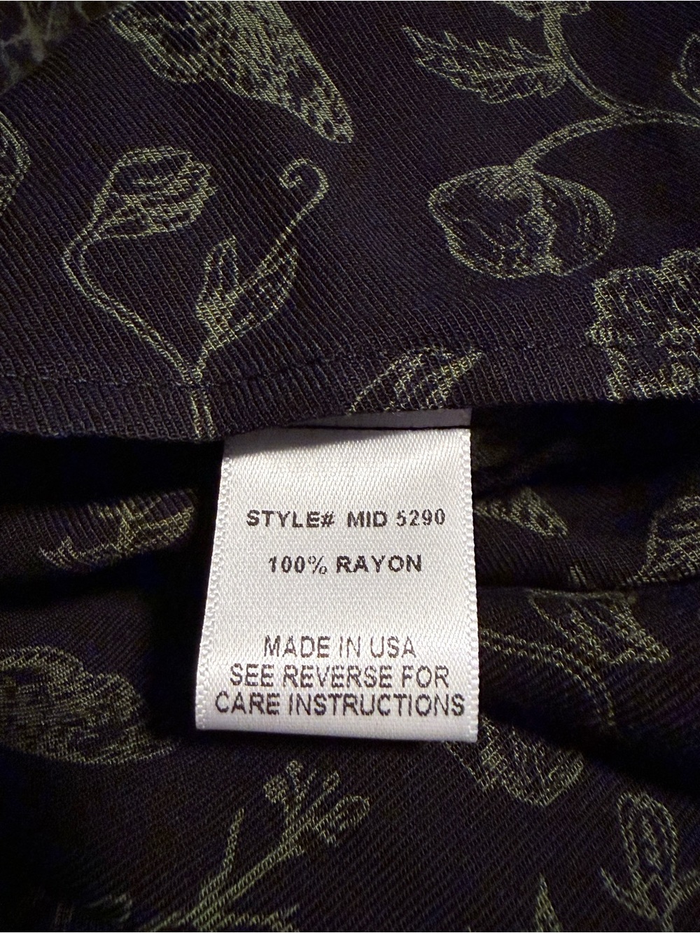 NWT Midnight Hour Women’s L Goth witchy botanical print V-neck Midi Dress - Picture 9 of 12